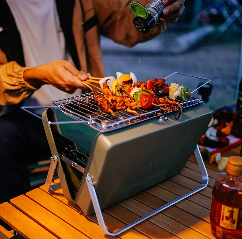 BBQ Roestvrijstalen Grill - Draagbaar Gemak